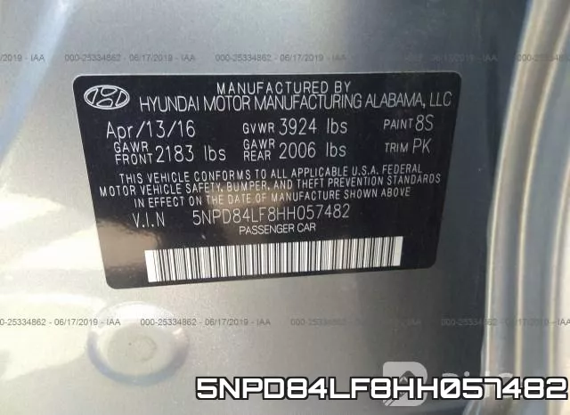 5NPD84LF8HH057482 фото 10