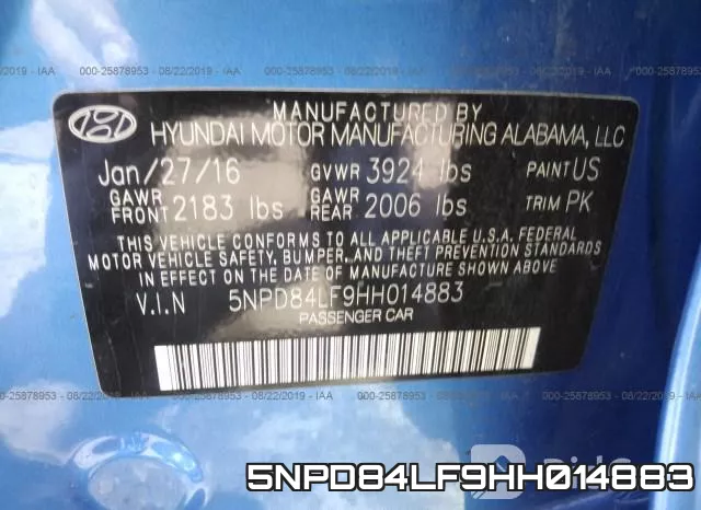 5NPD84LF9HH014883 фото 10