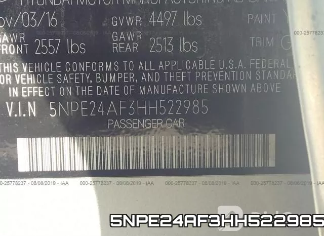 5NPE24AF3HH522985 фото 10