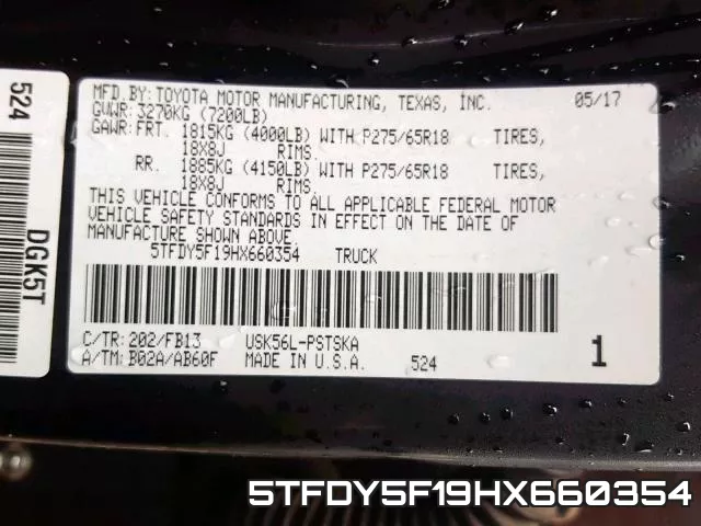 5TFDY5F19HX660354 фото 2