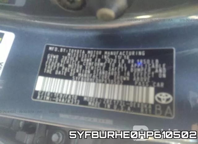 5YFBURHE0HP610502 фото 10