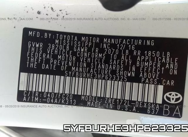 5YFBURHE3HP623325 фото 10