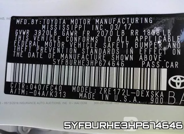 5YFBURHE3HP674646 фото 10