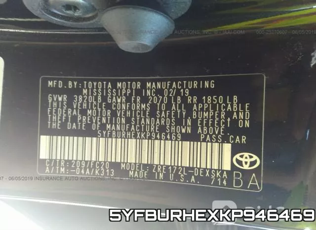 5YFBURHEXKP946469 фото 10