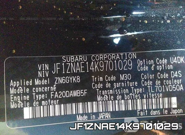 JF1ZNAE14K9701029 фото 10