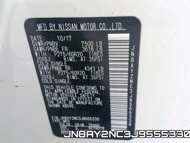 JN8AY2NC3J9555330 фото 2