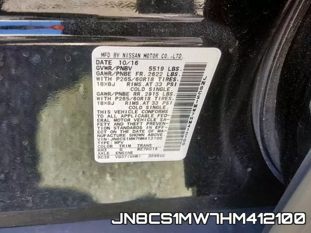 JN8CS1MW7HM412100 фото 2