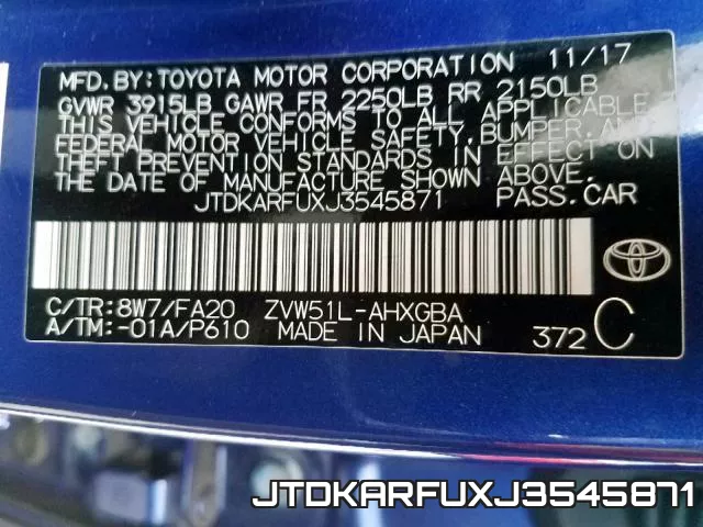 JTDKARFUXJ3545871 фото 2