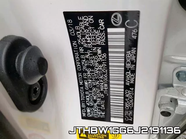 JTHBW1GG6J2191136 фото 2