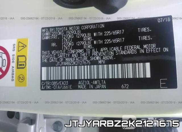 JTJYARBZ2K2127675 фото 10