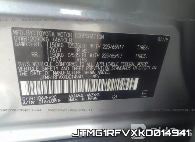 JTMG1RFVXKD014941 фото 10