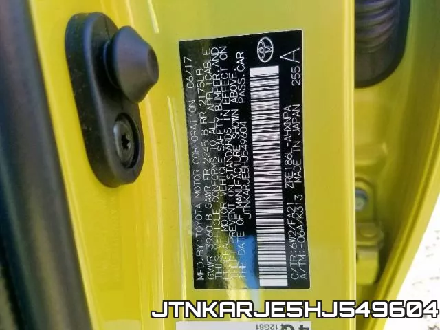 JTNKARJE5HJ549604 фото 2