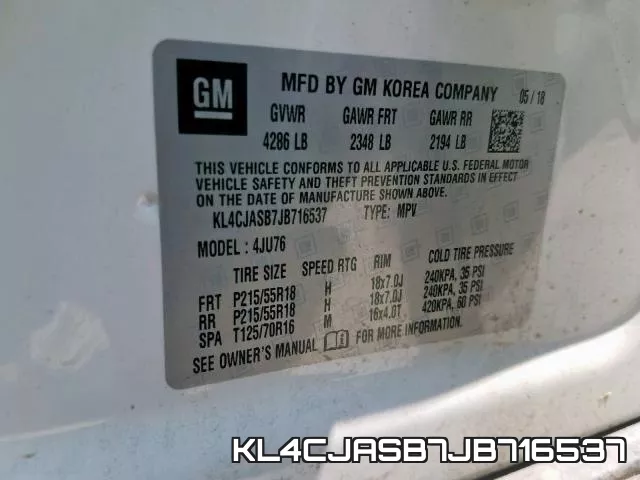 KL4CJASB7JB716537 фото 2