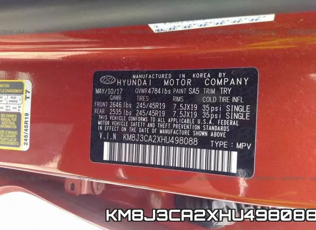 KM8J3CA2XHU498088 фото 10