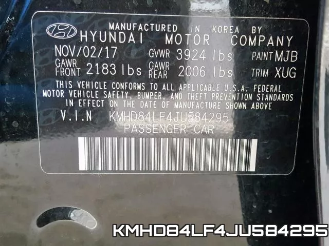 KMHD84LF4JU584295 фото 2