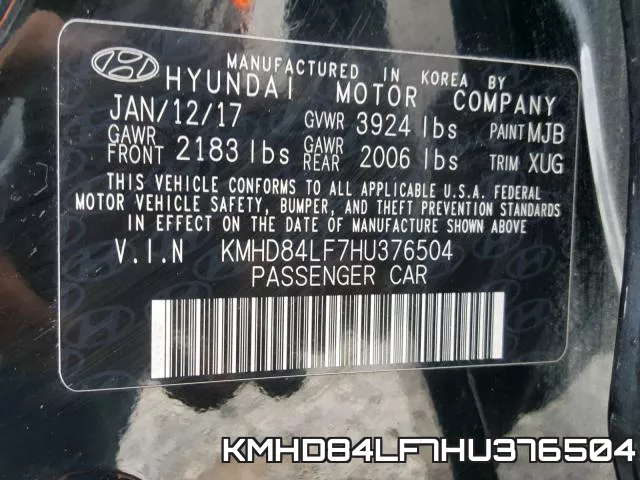 KMHD84LF7HU376504 фото 2