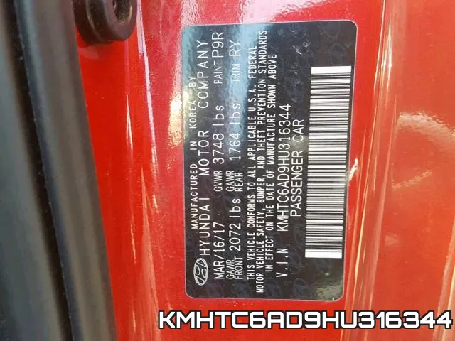 KMHTC6AD9HU316344 фото 2