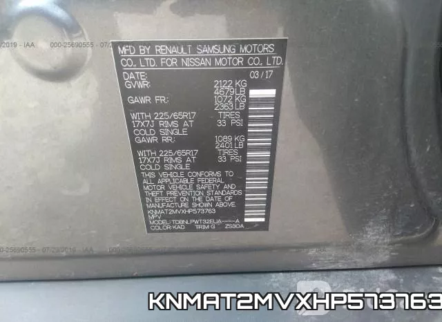 KNMAT2MVXHP573763 фото 10