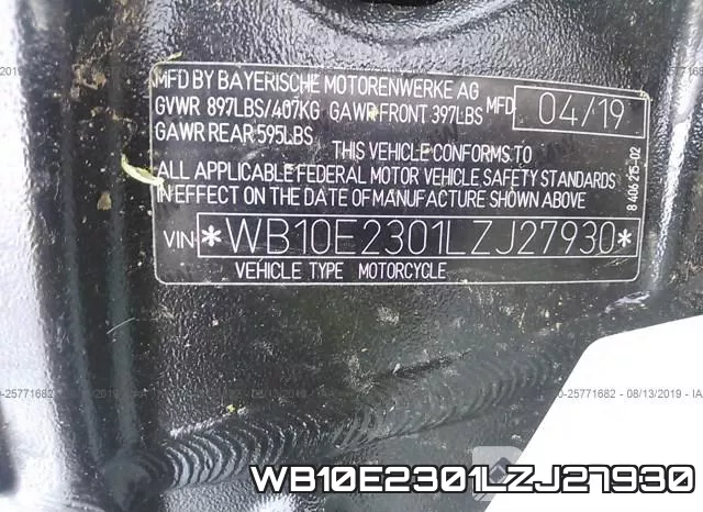WB10E2301LZJ27930 фото 2
