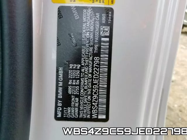 WBS4Z9C59JED22798 фото 2