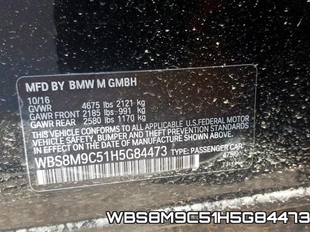 WBS8M9C51H5G84473 фото 2