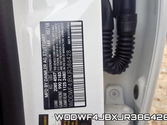 WDDWF4JBXJR386428 фото 2