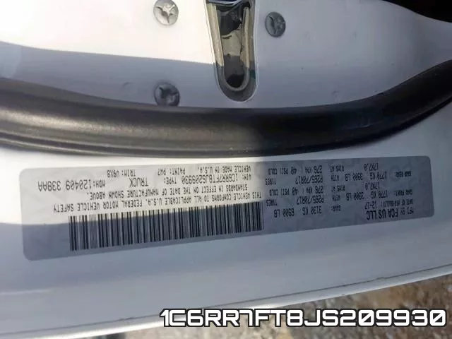 1C6RR7FT8JS209930 фото 2