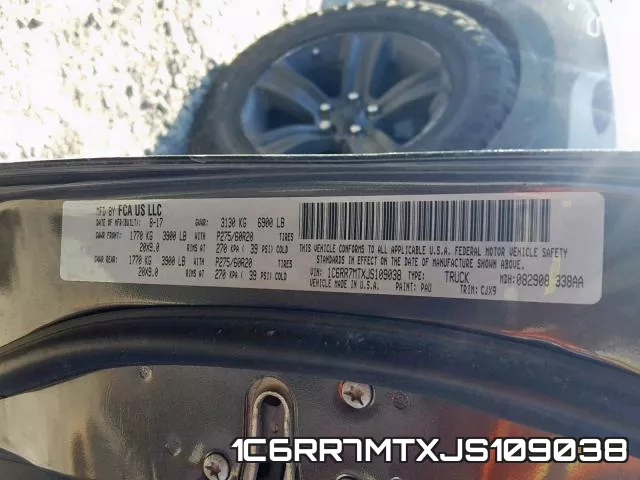 1C6RR7MTXJS109038 фото 2