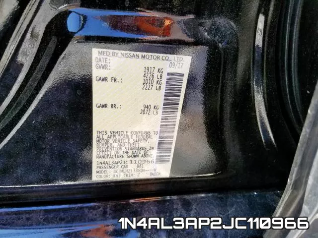 1N4AL3AP2JC110966 фото 2