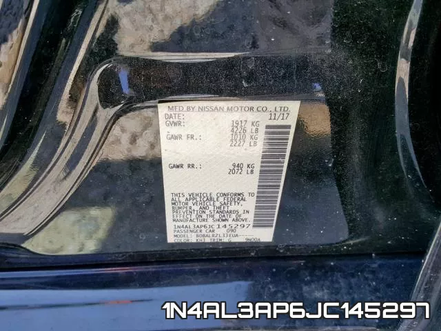 1N4AL3AP6JC145297 фото 2