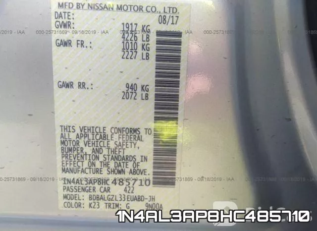 1N4AL3AP8HC485710 фото 10
