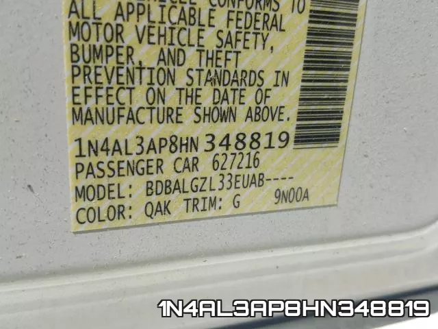 1N4AL3AP8HN348819 фото 2