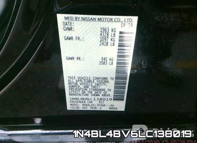 1N4BL4BV6LC138019 фото 10