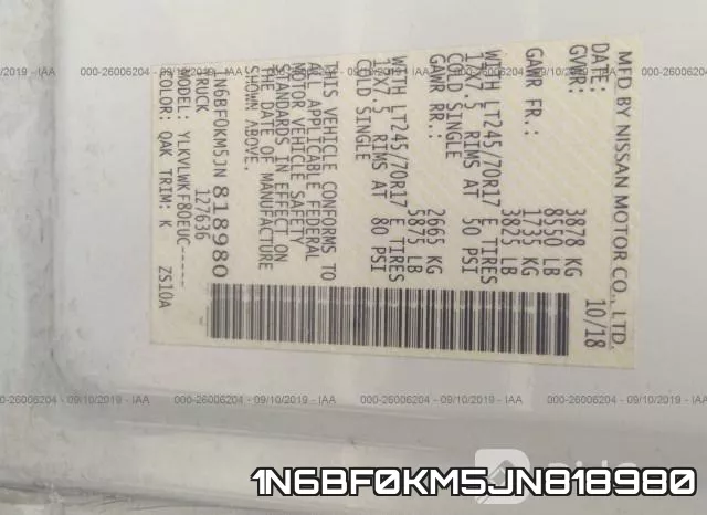 1N6BF0KM5JN818980 фото 10