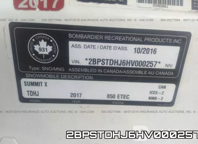 2BPSTDHJ6HV000257 фото 10