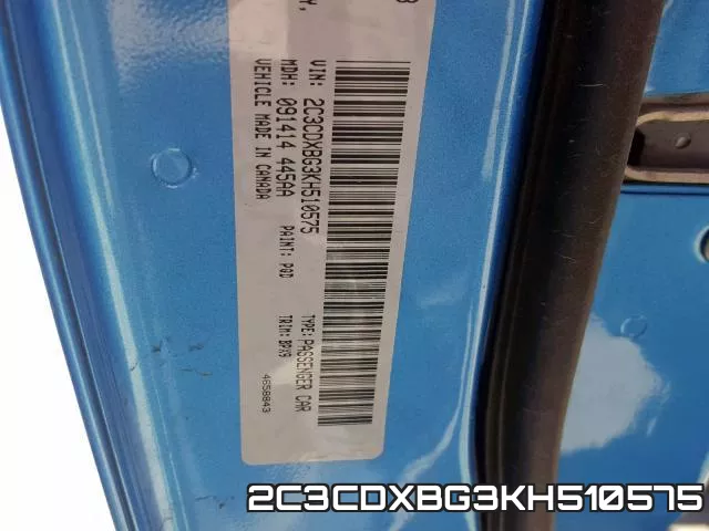 2C3CDXBG3KH510575 фото 2