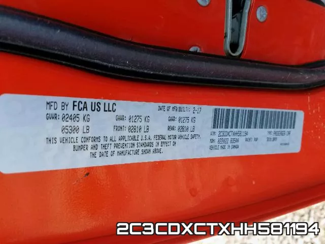 2C3CDXCTXHH581194 фото 2
