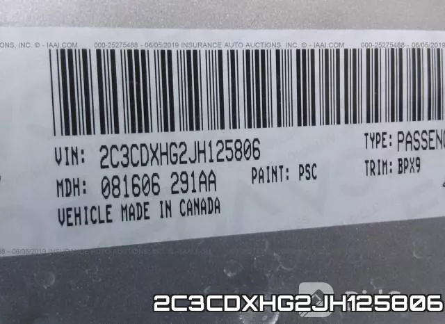 2C3CDXHG2JH125806 фото 10