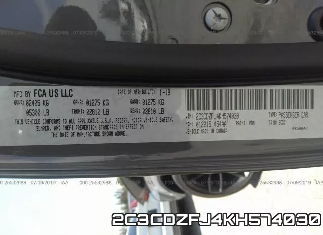 2C3CDZFJ4KH574030 фото 10
