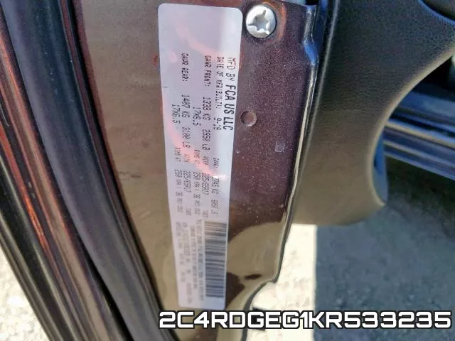 2C4RDGEG1KR533235 фото 2