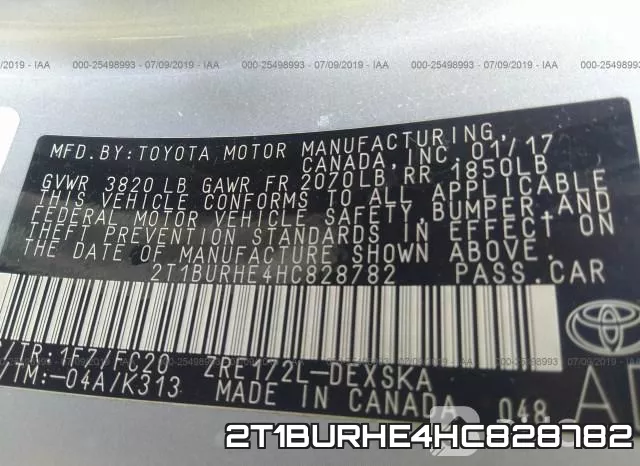2T1BURHE4HC828782 фото 10
