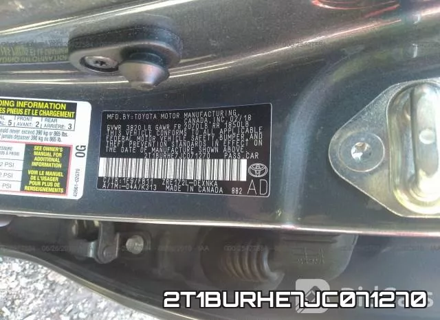 2T1BURHE7JC071270 фото 10