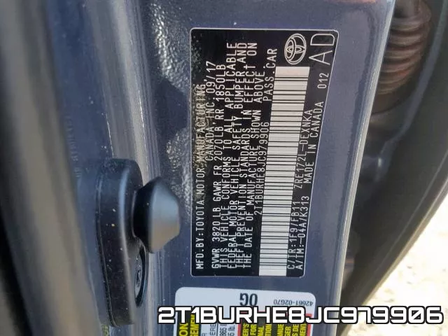 2T1BURHE8JC979906 фото 2