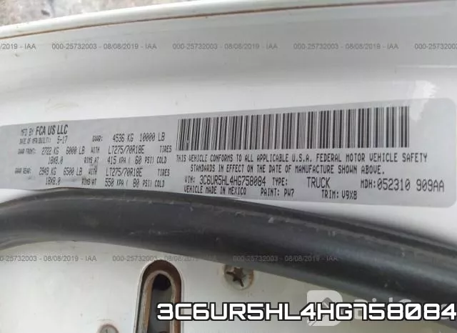 3C6UR5HL4HG758084 фото 10