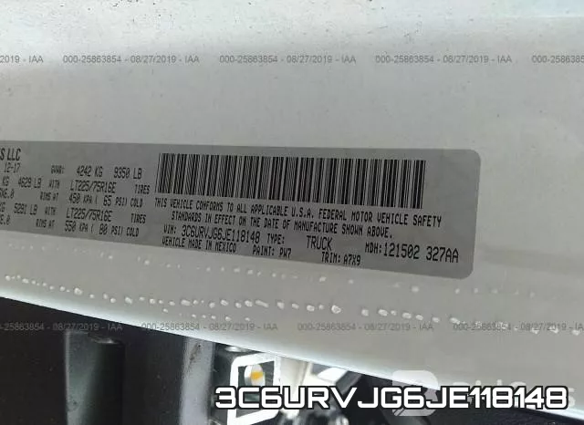 3C6URVJG6JE118148 фото 10