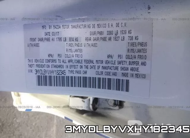 3MYDLBYVXHY182345 фото 10