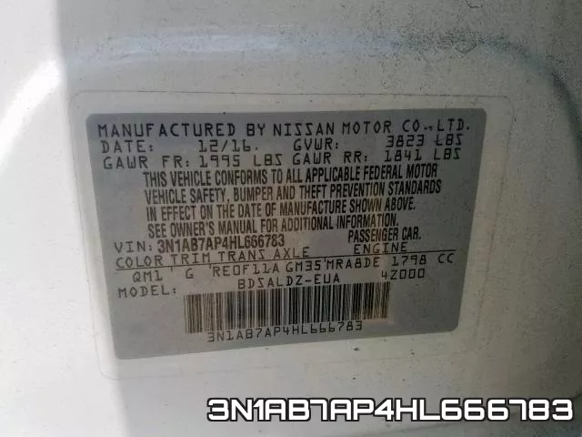 3N1AB7AP4HL666783 фото 2