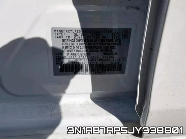 3N1AB7AP5JY338801 фото 2