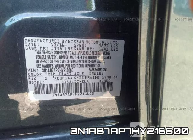 3N1AB7AP7HY216600 фото 10