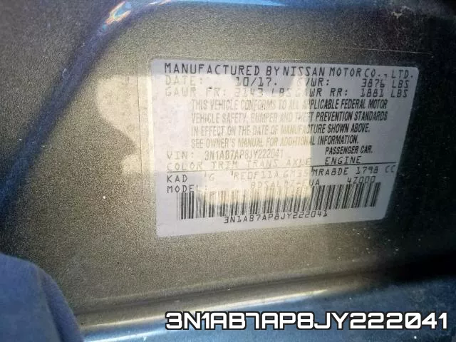 3N1AB7AP8JY222041 фото 2